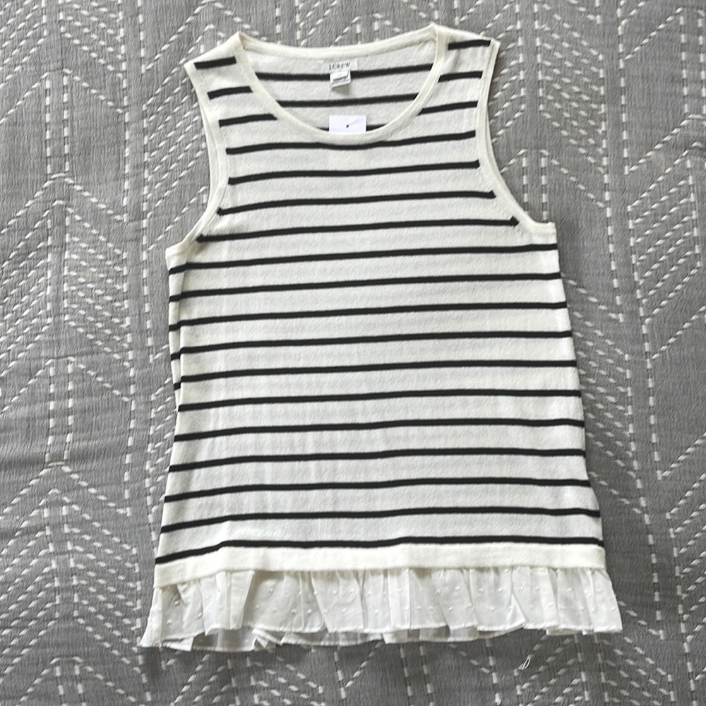 J Crew Nautical Stripe Top NEW XS
